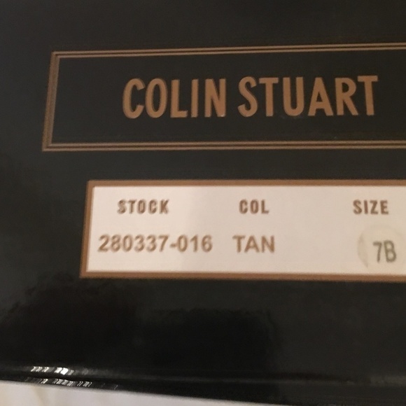 𝅺TAN and gold lace up wrap sandals Colin Stuart NEW - Picture 8 of 8